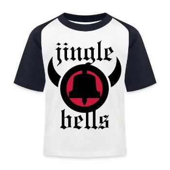 jingle bells rock - Kinder Baseball T-Shirt - Weiß/Navy - Vorne