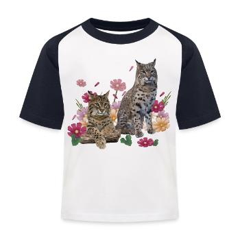 Lynx - T-shirt baseball Enfant - blanc/marine - Devant