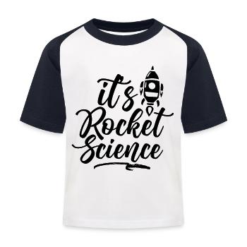 Science des missiles- 1.1.1.1.19 - T-shirt baseball Enfant - blanc/marine - Devant