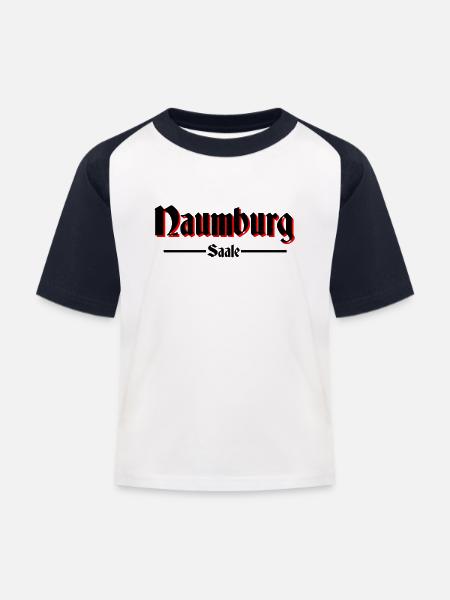 naumburg - Kinder Baseball T-Shirt - Weiß/Navy