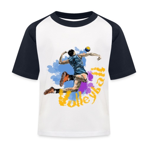 volleyball - Kinder Baseball T-Shirt