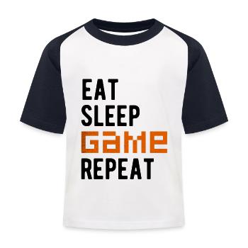 pari - T-shirt baseball Enfant - blanc/marine - Devant