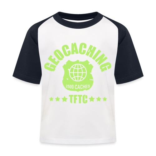 geocaching - 2500 caches - TFTC / 1 color - Kinder Baseball T-Shirt