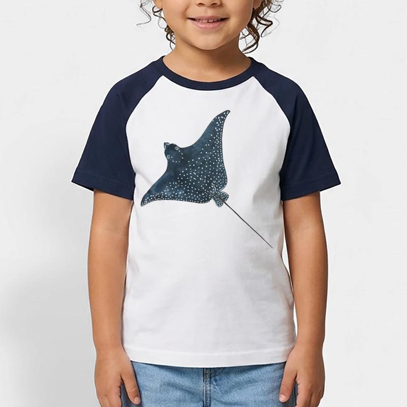 Rays Eagle Rays Stingrays Reef Diving Kids' Baseball T-Shirt