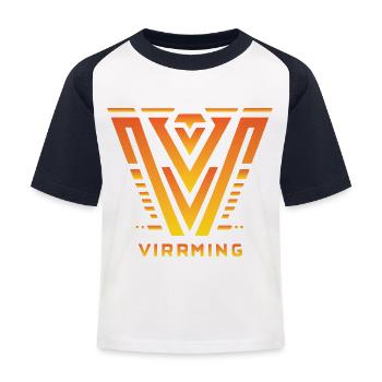 Valeur nordique - T-shirt baseball Enfant - blanc/marine - Devant