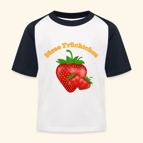 Süsse Früchtchen, Erdbeeren - Kinder Baseball T-Shirt