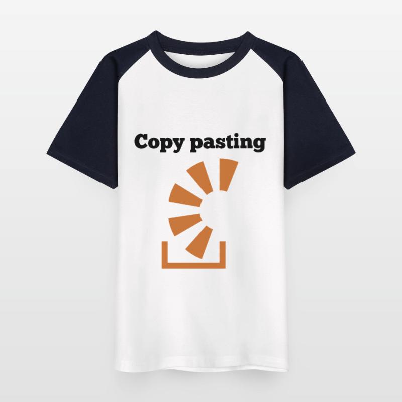 Copy Pasting Programming Coder Software Developer Kinder Baseball T-Shirt