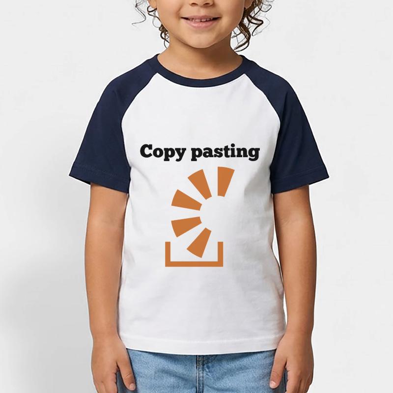 Copy Pasting Programming Coder Software Developer Kinder Baseball T-Shirt