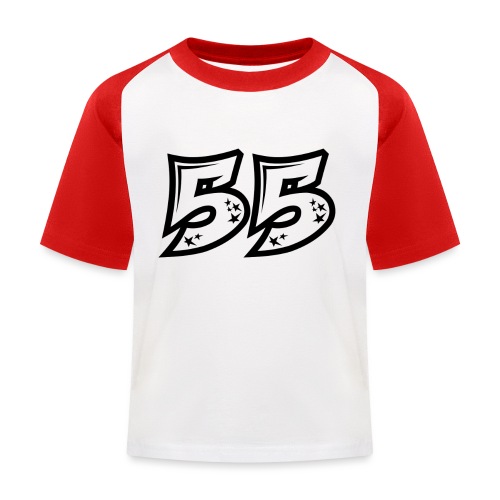 55 läpinäkyvänä - Lasten pesäpallo  -t-paita
