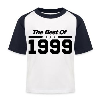 the_best_of_1999__f1 - T-shirt baseball Enfant - blanc/marine - Devant
