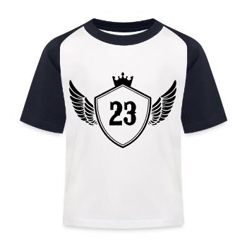 Armoiries 23 - T-shirt baseball Enfant - blanc/marine - Devant