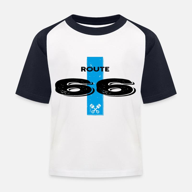 uploaded - Kinder Baseball T-Shirt - Weiß/Navy