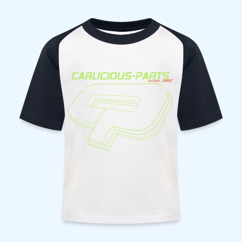 cp grau gruenneu - Kinder Baseball T-Shirt