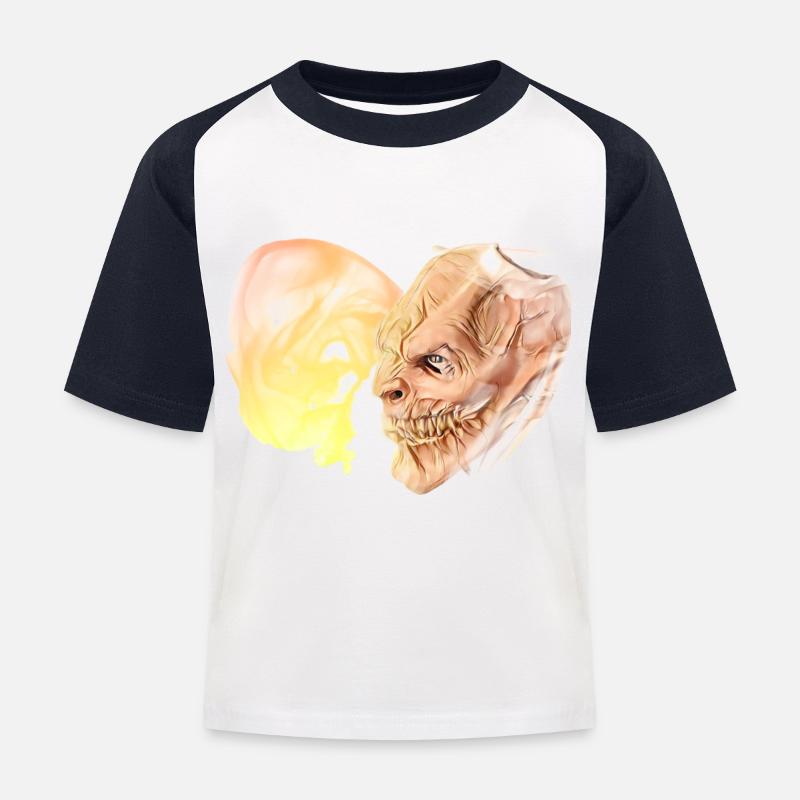 Krampus Percht Devil 2320 - Kids' Baseball T-Shirt - white/navy