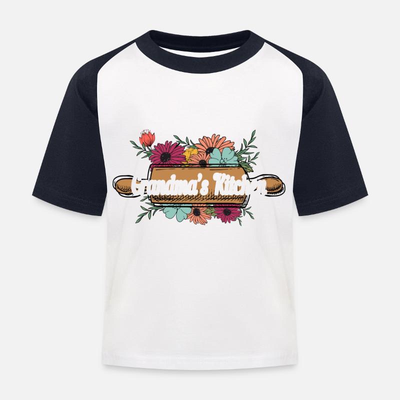 Baking Baker Baker Bakery Confectionery Cake - Kids' Baseball T-Shirt - white/navy