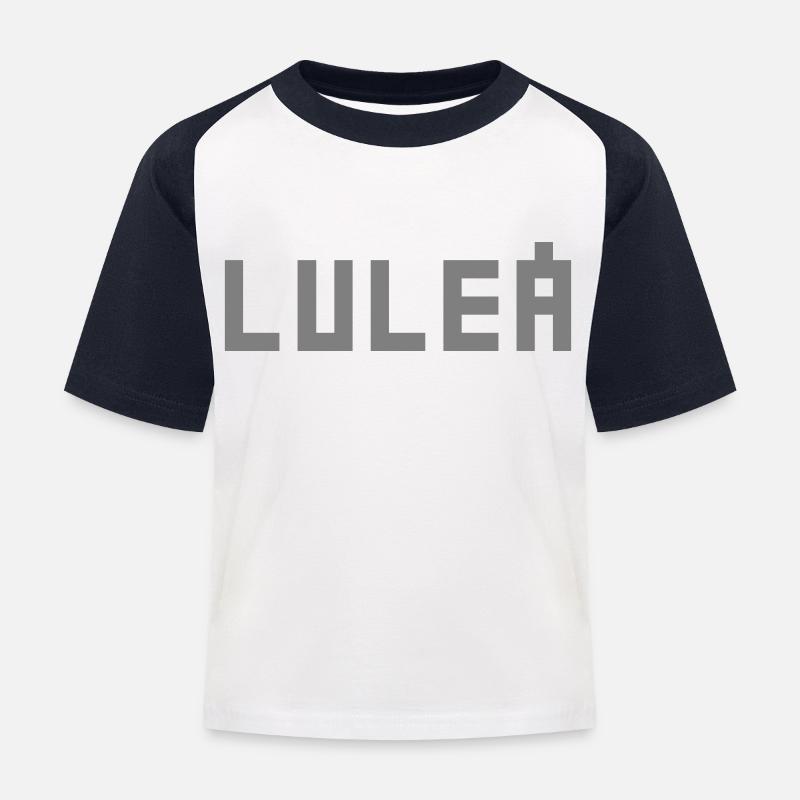 Lulea - T-shirt baseball Enfant - blanc/marine