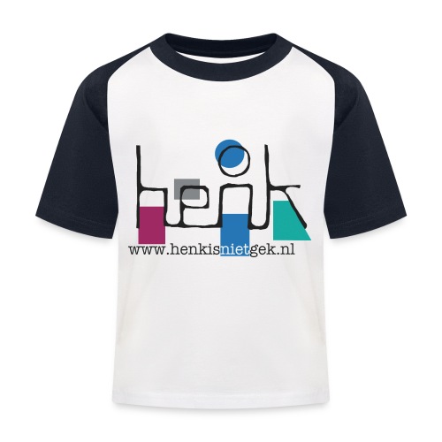 henkisnietgek-logo - Kinderen baseball T-shirt