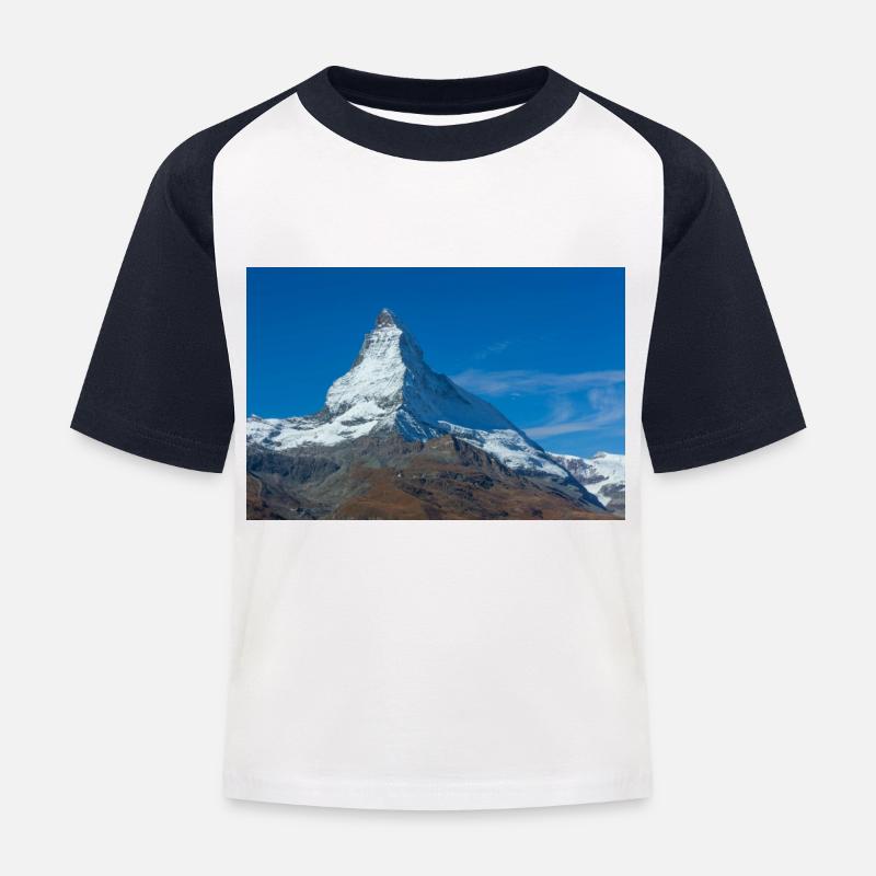 Matterhorn - Kinder Baseball T-Shirt - Weiß/Navy