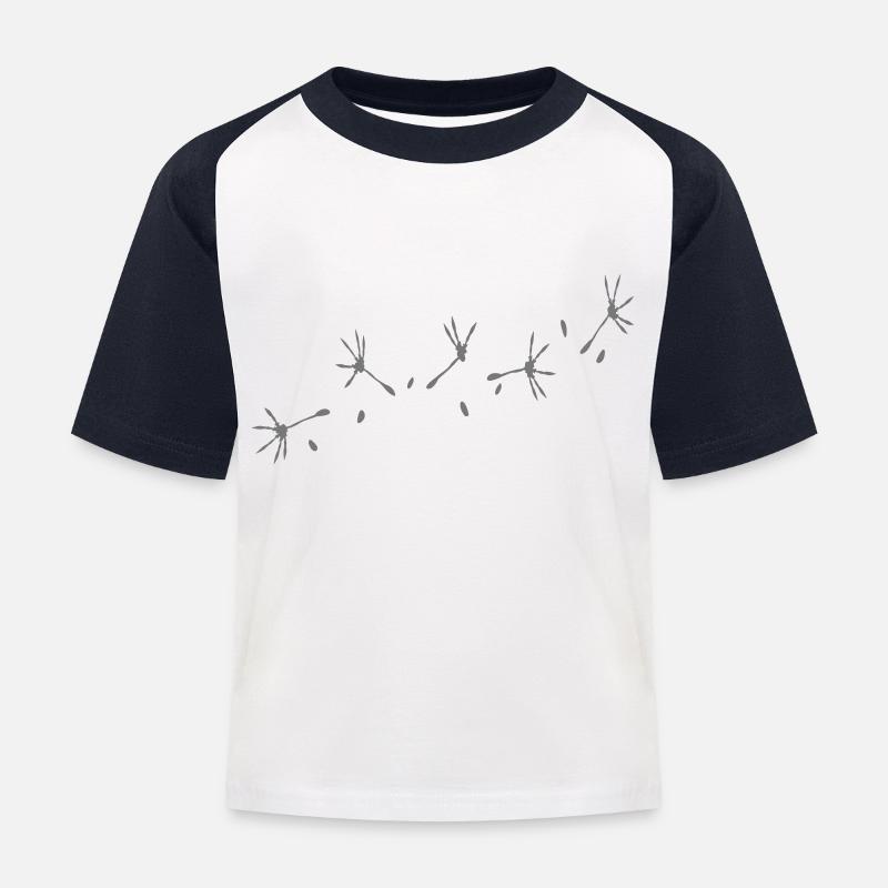 aigrette de Danelion 4 - T-shirt baseball Enfant - blanc/marine