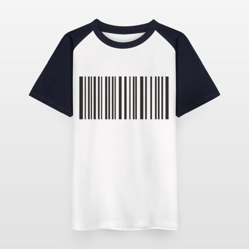 Bar code Kids' Baseball T-Shirt