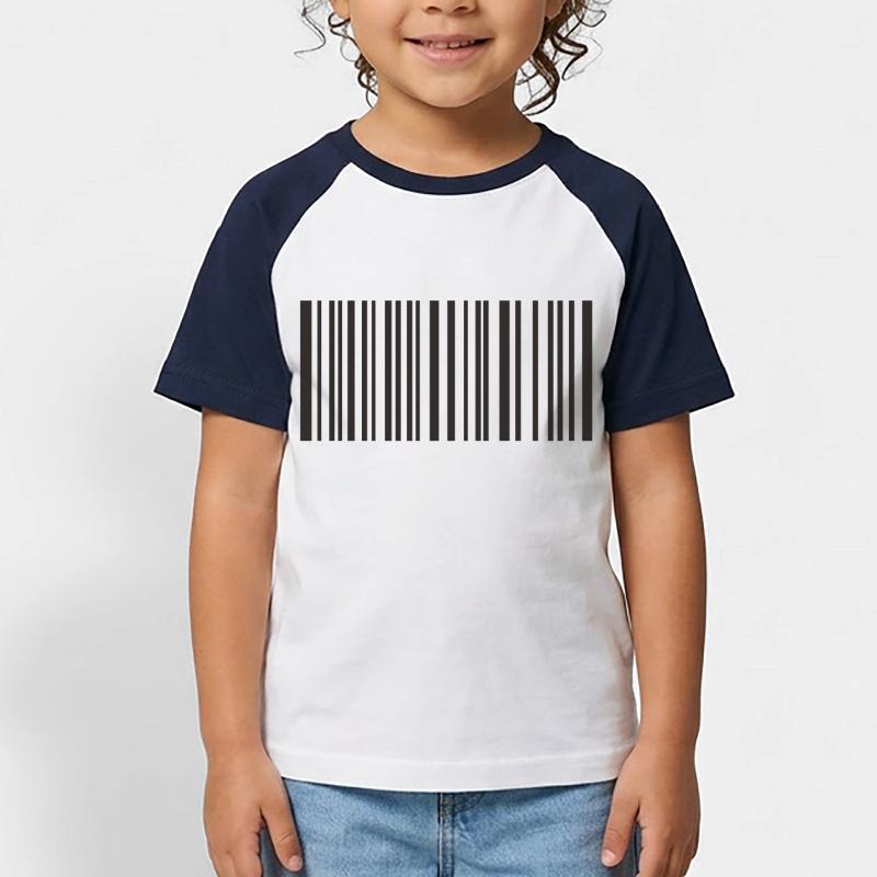 Bar code Kids' Baseball T-Shirt