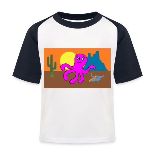 pulpo en el desierto - Camiseta béisbol niño