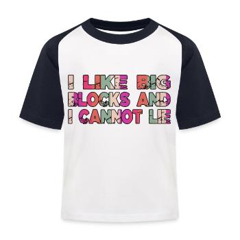 automobile sayings funny diesel mechanic gift - Kinder Baseball T-Shirt - Weiß/Navy - Vorne