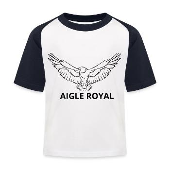 eagle - Kids' Baseball T-Shirt - white/navy - Front