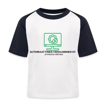 Gain automatique - Succès - T-shirt baseball Enfant - blanc/marine - Devant