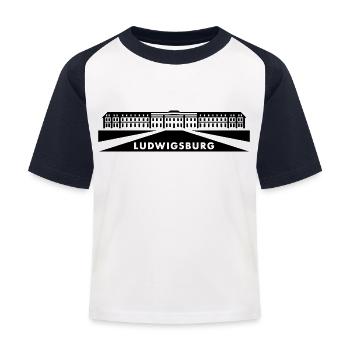 Ludwigsburg - Kids' Baseball T-Shirt - white/navy - Front