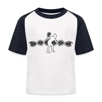 Racquetball Player Squash Squash Game Racquetball - Kids' Baseball T-Shirt - white/navy - Front