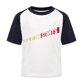 Toutes mes propres cascades - T-shirt baseball Enfant - blanc/marine - Devant