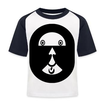 accroche-regard - T-shirt baseball Enfant - blanc/marine - Devant