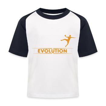Handball Evolution - orange/weiss - T-shirt baseball Enfant - blanc/marine - Devant