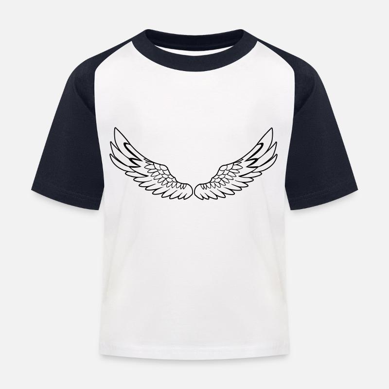 White Wings de - Maglietta da baseball per bambini - bianco/navy