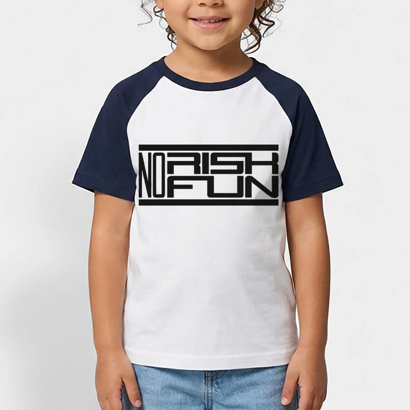 bar pas de risque pas de plaisir réclamation risque danger T-shirt baseball Enfant