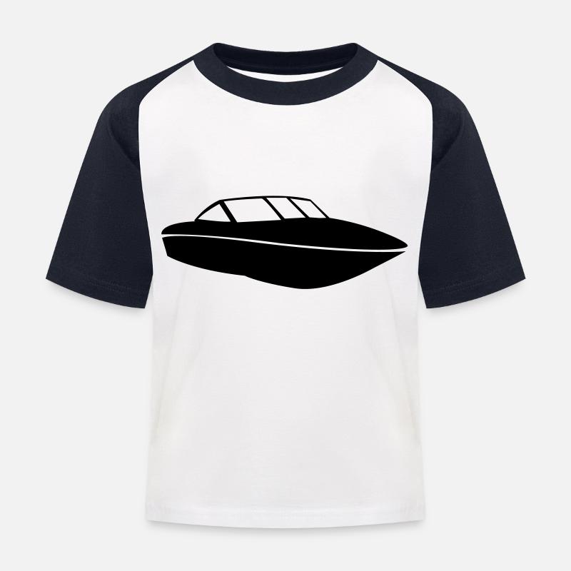 Barca de - Maglietta da baseball per bambini - bianco/navy