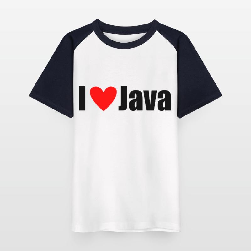 I LOVE Java Kids' Baseball T-Shirt