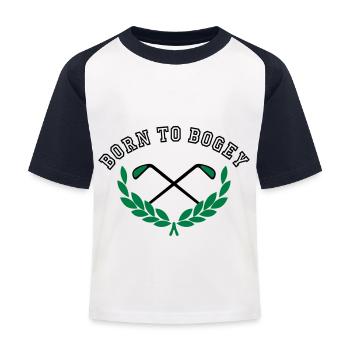 Né à Bogey - T-shirt baseball Enfant - blanc/marine - Devant