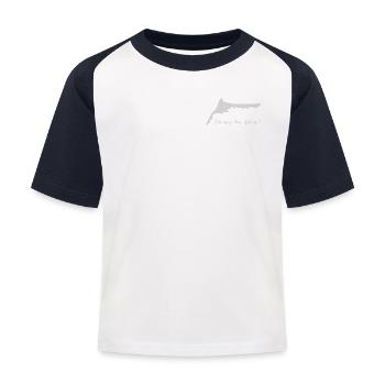 Ich mag den Darss -Meine Halbinsel ! - Kinder Baseball T-Shirt - Weiß/Navy - Vorne