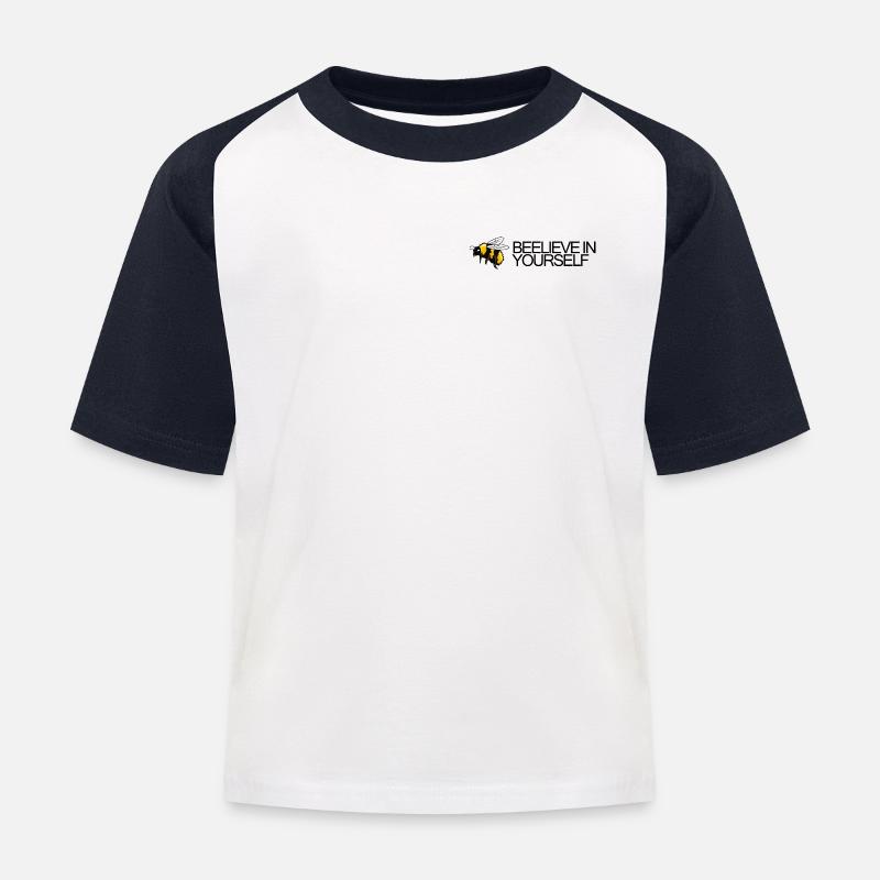 Bumblebee - Croyez-vous en vous - T-shirt baseball Enfant - blanc/marine