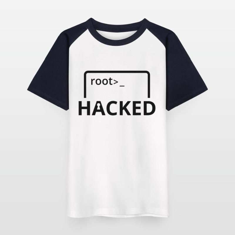 Hacked hacker computer scientist computer programmer Kids' Baseball T-Shirt
