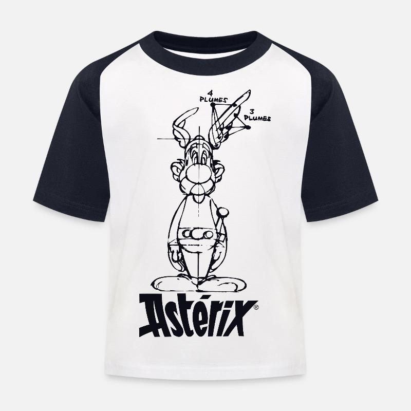 Asterix & Obelix - Asterix model - Camiseta béisbol niño - blanco/azul marino