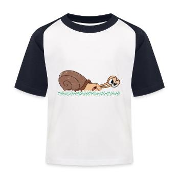 Don't make me Stress Runner Marathon clothing - Kids' Baseball T-Shirt - white/navy - Front