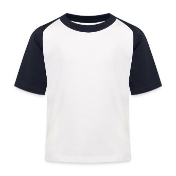 RO-CAT - Fusee-chat a fusée - T-shirt baseball Enfant - blanc/marine - Devant