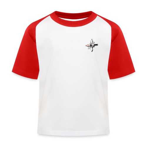 2Logo - schwarz/orange - Kinder Baseball T-Shirt