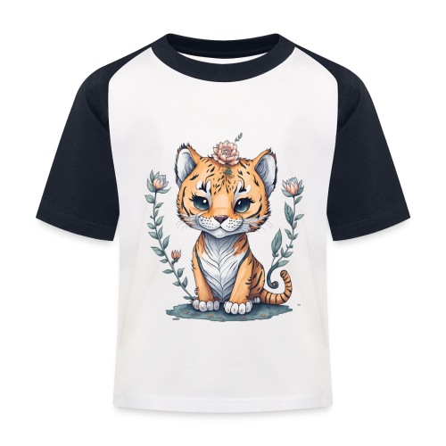 cucciolo tigre - Maglietta da baseball per bambini