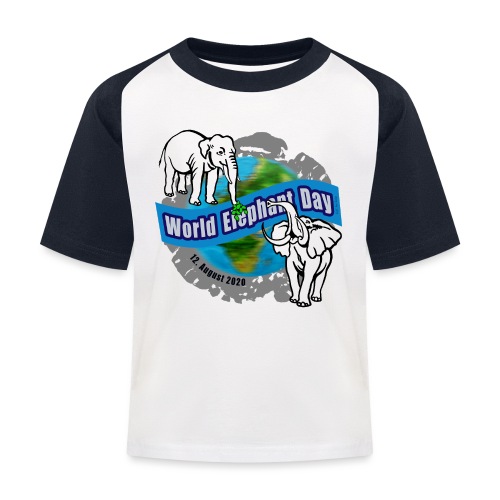 World Elephant Day 2020 - Kinder Baseball T-Shirt