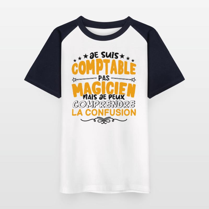 Comptable pas Magicien | le Meilleur Comptable ca T-shirt baseball Enfant