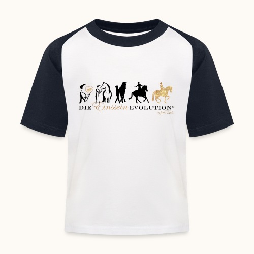 Einssein Evolution sg22 - Kinder Baseball T-Shirt